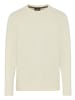 Man's World Rundhalspullover in beige melange