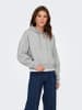ONLY Kapuzenpullover in Light Grey Melange