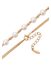 faina Women Necklace in Gold White