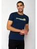 GreenBomb T-Shirt Nature Canoe River in Marineblau