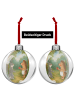 Mr. & Mrs. Panda Weihnachtshänger Hase Igel Design ohne Spruch in Weiß