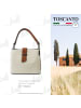 Toscanto Leder Schultertasche Toscanto Tasche beige, natur ca. 25cm