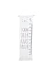 Home&Styling Collection Wachstumsmesser aus Leinwand mit Fransen, bis zu in Weiß, (B) 40 x (L) 140 cm