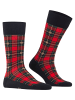 Burlington Socken X-Mas Tartan in Black