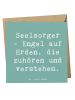 Mr. & Mrs. Panda Geschenkkarte Spruch Seelsorger Engel mit Spruch in Meeresbrise