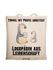 Mr. & Mrs. Panda Umhängetasche Logopädin Leidenschaft mit Spruch in Creme