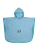 Wörner Bade-Poncho 75 x 60 cm - Stickerei Pinguine in blau,motiv