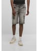 2Y Premium Denim Short in washed grey