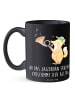 Mr. & Mrs. Panda Teetasse Jagdhorn Melodie mit Spruch in Schwarz
