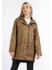 Schmuddelwedda Regenjacke - Leoprint in Schwarz Beige Leo