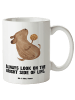 Mr. & Mrs. Panda Weiße Tasse Hund Keks mit Spruch in Weiß