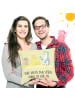 Mr. & Mrs. Panda Kissen 40x40 Sommer Meer Strand mit Spruch in Gelb Pastell