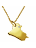 Schmuckador 50cm Kette + Irak mit Brillant 585 Gold in gold