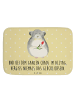 Mr. & Mrs. Panda Badematte Chinchilla Blume mit Spruch in Gelb Pastell