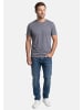 Lerros T-Shirt Basic in Grau / dunkelblau