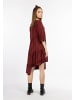 myMo ROCKS Damen Midikleid in Schwarz Rot