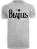 F4NT4STIC T-Shirt The Beatles Band Drop T Logo Black in grau meliert