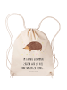 Mr. & Mrs. Panda Sportbeutel Igel Herzen mit Spruch in Creme