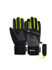 Reusch Fingerhandschuhe Travis GORE-TEX Junior in 7686 blck/blck mel/safety yell