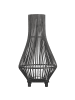 Beliani Laterne LEYTE in Schwarz - (W) 30 x (H) 58 x (L) 30 cm