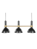 Beliani Pendelleuchten BELES in Schwarz/Gold - (W) 82 x (H) 107 x (L) 20 cm
