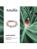 Amello Armband Edelstahl 333er Rosegold vergoldet, Keramik ca. 18,5cm Panzer