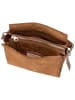 COCCINELLE Handtasche Boheme Suede Bimaterial in Cognac/Cognac