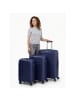 Franky London 4 Rollen Kofferset 3-teilig mit Dehnfalte dark blue
