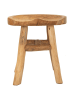 Mauro Ferretti Hocker aus recyceltem Holz, 40x32x42 cm.