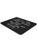 Mr. & Mrs. Panda Mousepad AliZeichen: "Wie lange ist... mit Spruch in Schwarz