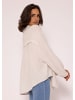 SASSYCLASSY Ultra Oversize Musselin-Blusenhemd kürzere Variante in Hellbeige