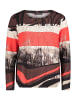 Betty Barclay Casual-Shirt mit Gummizug in Rot/Schwarz