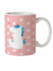 Mr. & Mrs. Panda Tasse Einhorn Spaziergang ohne Spruch in Rot Pastell