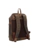 Plevier Hertz Rucksack Leder 45 cm Laptopfach in dunkelbraun