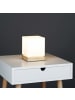 relaxdays Tischlampe in Weiß - (B)12 x (H)15 x (T)12 cm