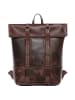 SID & VAIN Leder-Rucksack Leder Backpack Herren CHAZ in braun