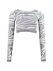 Roberto Geissini Langarm Sport Top Zebra