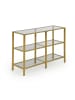 relaxdays Konsolentisch in Gold - (B)100 x (H)73 x (T)30 cm