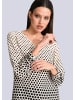 Alba Moda Bluse in leicht taillierter Passform in ecru