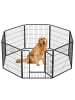 Feandrea Freilaufgehege Dack in Schwarz - (B)160 x (H)80 x (T)160 cm