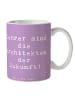 Mr. & Mrs. Panda Tasse Spruch Lehrer Zukunftsarchitekten mit Spruch in Lavendeltraum