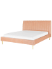Beliani 2-tlg Doppelbett MARVILLE in Rosa