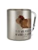 Mr. & Mrs. Panda Kaffeebecher Meerschweinchen Weisheit mit Spruch in Silber