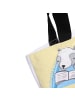 Mr. & Mrs. Panda Tote Bag Sommerglück mit Spruch in Gelb Pastell