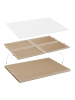 relaxdays Puzzlebrett in Natur - (B)92 x (H)4 x (T)66 cm