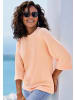 Vivance Kurzarmpullover in apricot