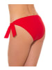 Aquarti Damen Bikinihose seitlich zum Binden in schönen Unifarben in rot