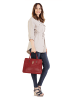 Cluty Handtasche echt Leder in rot
