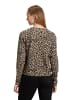 Betty Barclay Shirtjacke mit Rippenstruktur in Khaki/Schwarz
