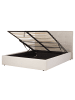 Beliani Doppelbett LORIENT in Beige - (W) 177 x (H) 112 x (L) 216 cm